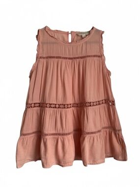 Loft Women’s Eyelet Peach Swing Blouse - SZ: XSP